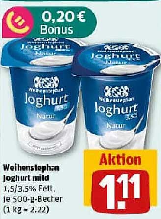 Weihenstephan Joghurt mild