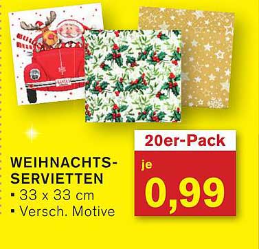 WEIHNACHTS-SERVIETTEN 20er-Pack