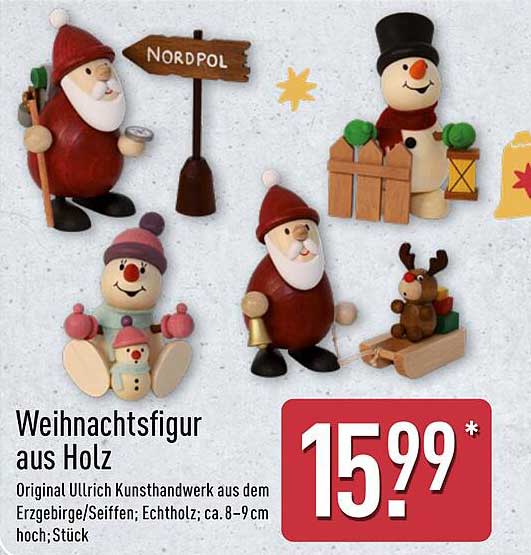 Weihnachtsfigur aus Holz