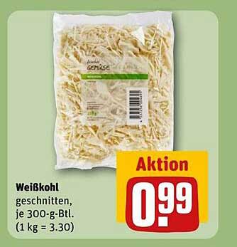 Weißkohl geschnitten, je 300-g-Btl.