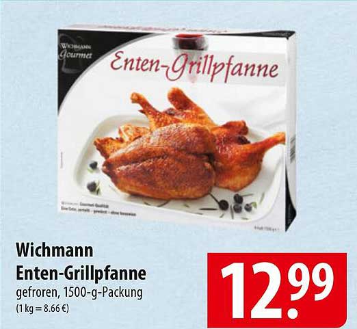 Wichmann Enten-Grillpfanne, gefroren, 1500-g-Packung