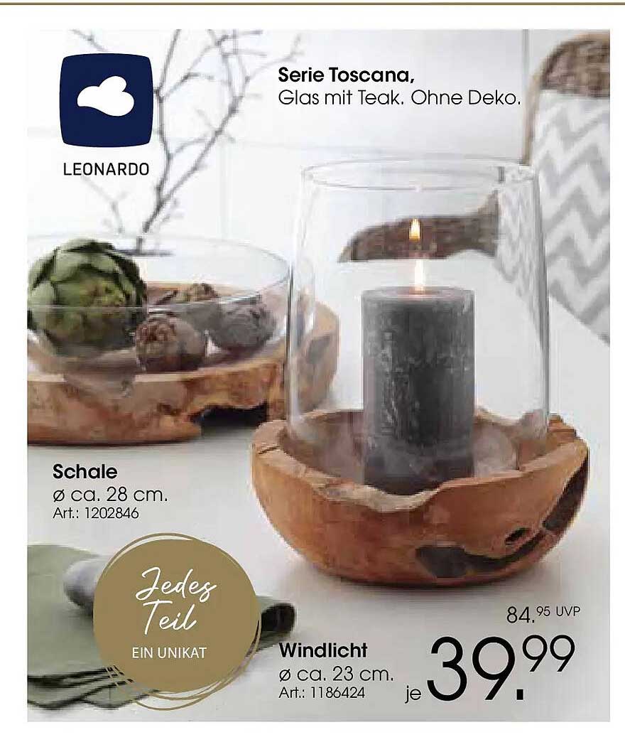 Windlicht aus der Serie Toscana von Leonardo