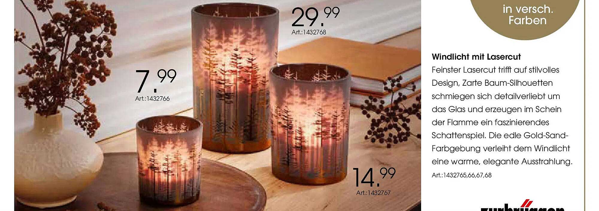 Windlicht mit Lasercut