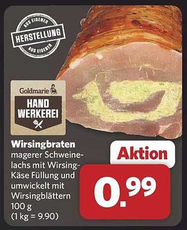 Wirsingbraten - Magerer Schweinelachs mit Wirsing-Käse Füllung