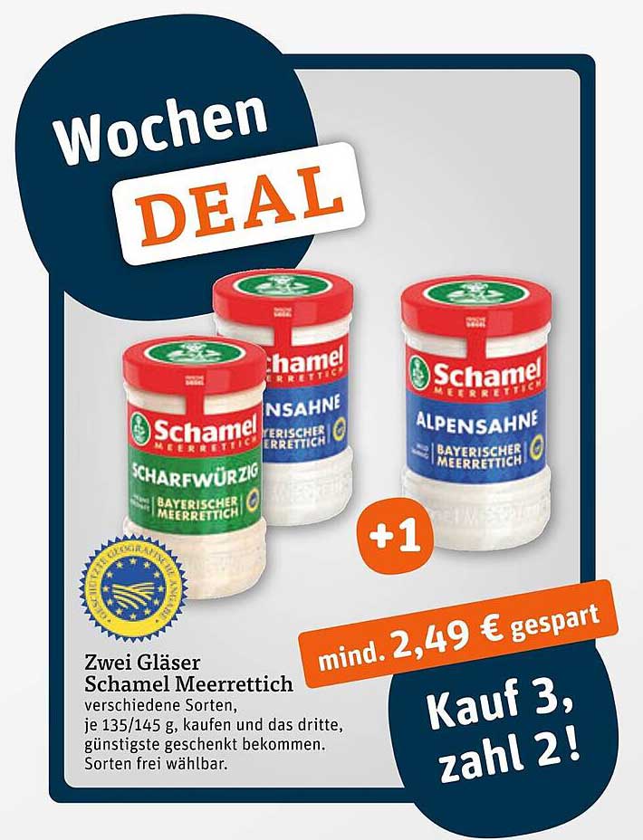 Wochen-Deal: Schamel Meerrettich - Kauf 3, zahl 2!