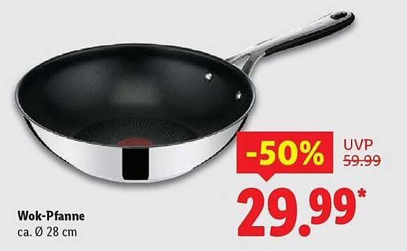 Wok-Pfanne Ø 28 cm - Ideal für vielfältige Kochmöglichkeiten