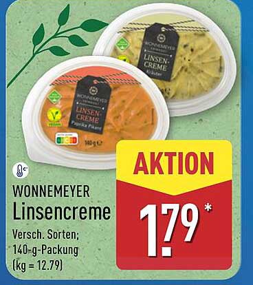 Wonnemeyer Linsencreme - Verschiedene Sorten; 140-g-Packung