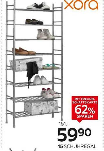 xora Schuhregal 15 mit 62% Ersparnis