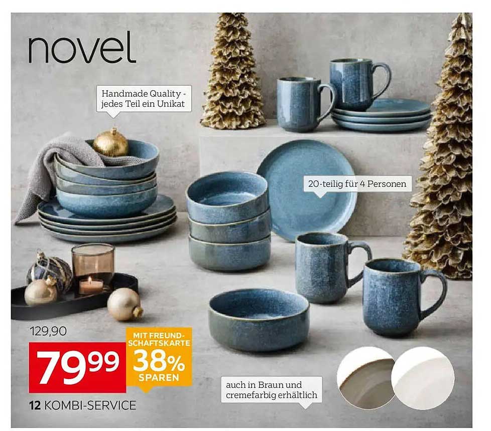 XXXLutz Kombi-Service NOVEL 20-teilig für 4 Personen