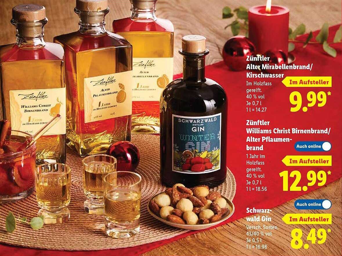 Zünftler Alter Mirabellenbrand/Kirschwasser