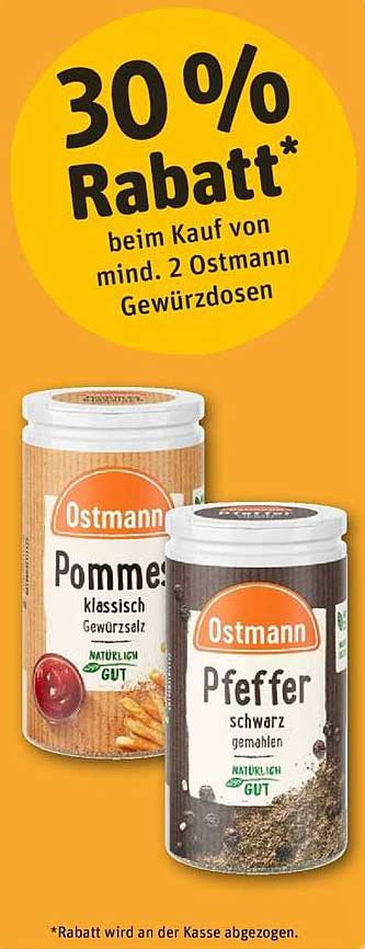 30 % Rabatt auf Ostmann Gewürzdosen beim Kauf von min. 2!