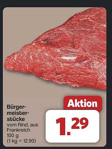 Bürgermeisterstücke vom Rind, aus Frankreich