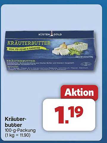 KüstenGold Kräuterbutter 100-g-Packung