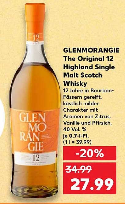 GLENMORANGIE The Original 12 Highland Single Malt Scotch Whisky