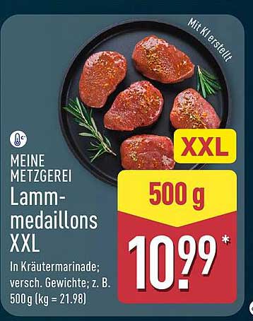 Lamm-medallions XXL