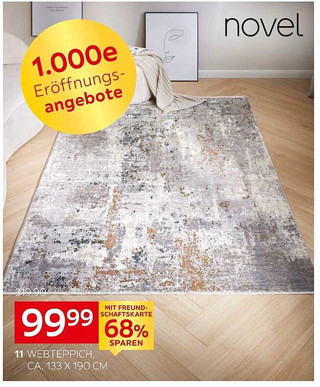 11 Webteppich, ca. 133 x 190 cm - Jetzt für nur 99,99 €