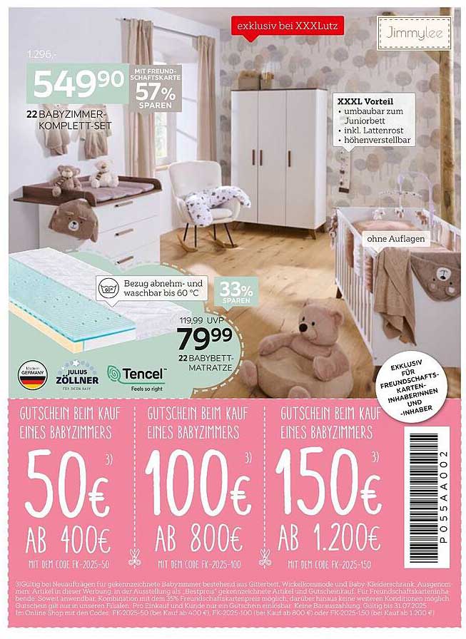 22 BABYZIMMER KOMPLETT-SET