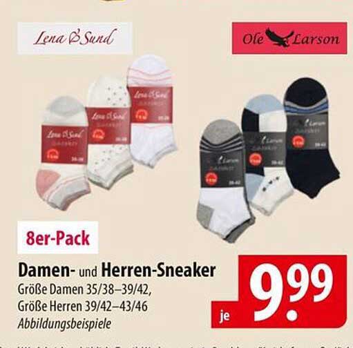 8er-Pack Damen- und Herren-Sneaker Socken