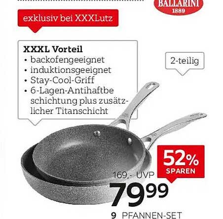 9-teilige Pfannen-Set von Ballarini exklusiv bei XXXLutz