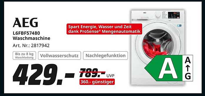 AEG L6FB57480 Waschmaschine