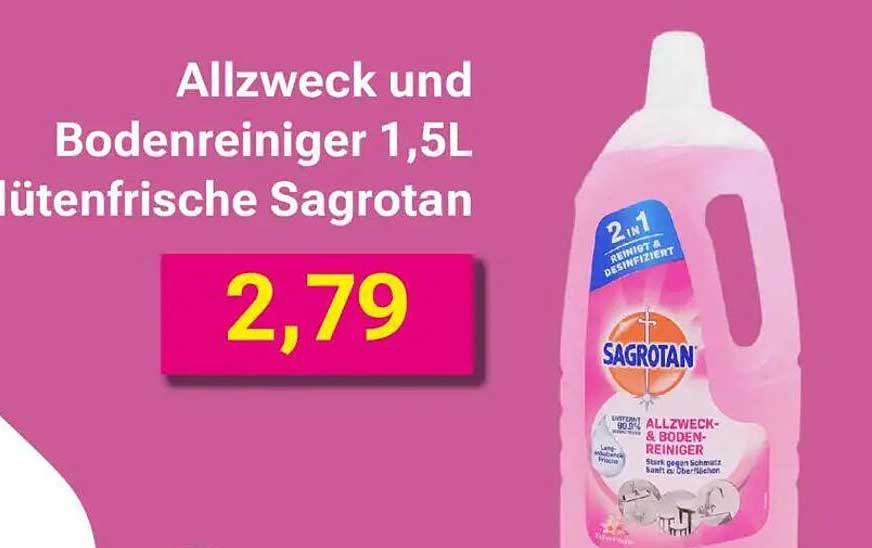 Allzweck und Bodenreiniger 1,5L flüttenfrische Sagrotan