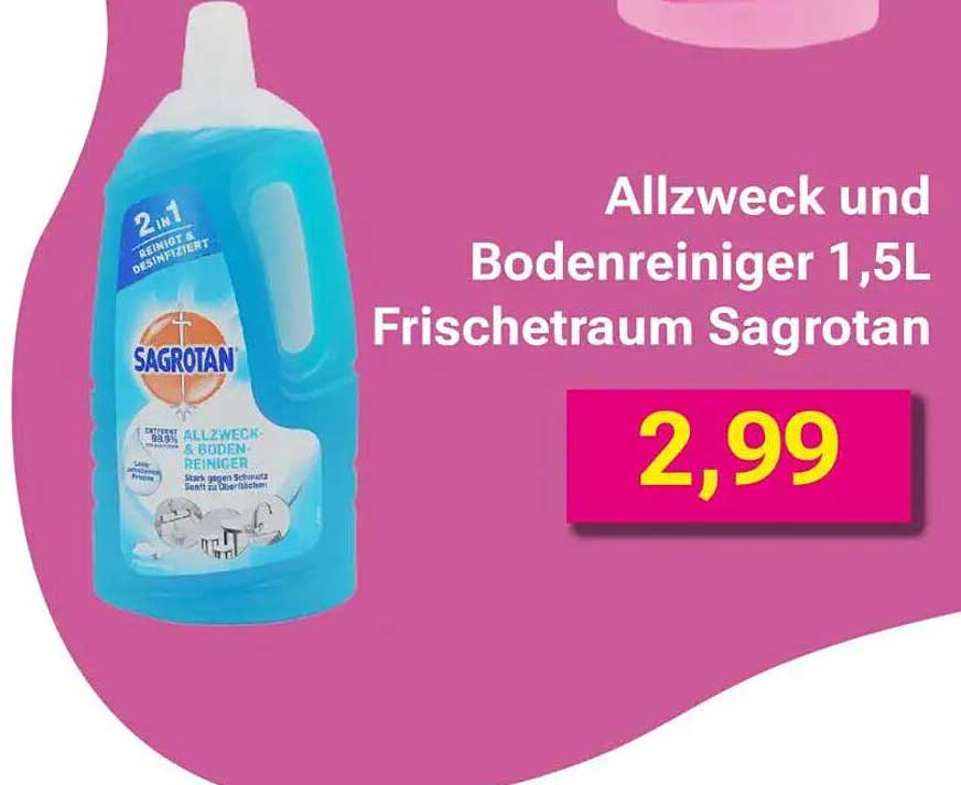 Allzweck und Bodenreiniger 1,5L Frischetraum Sagrotan