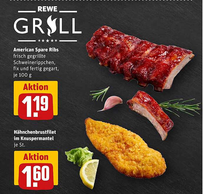 American Spare Ribs und Hähnchenbrustfilet im Knuspermantel