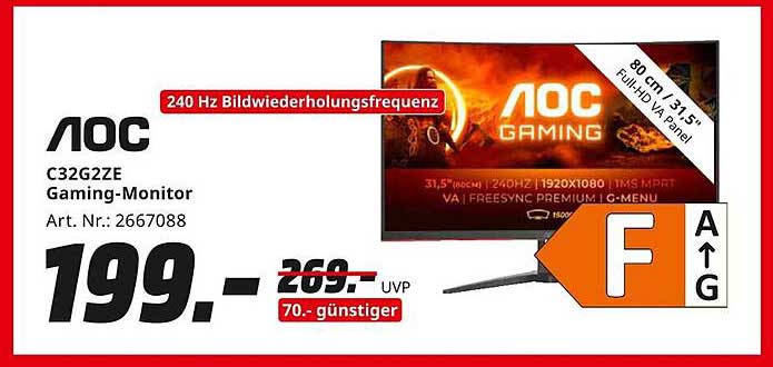 AOC C32G2ZE Gaming-Monitor