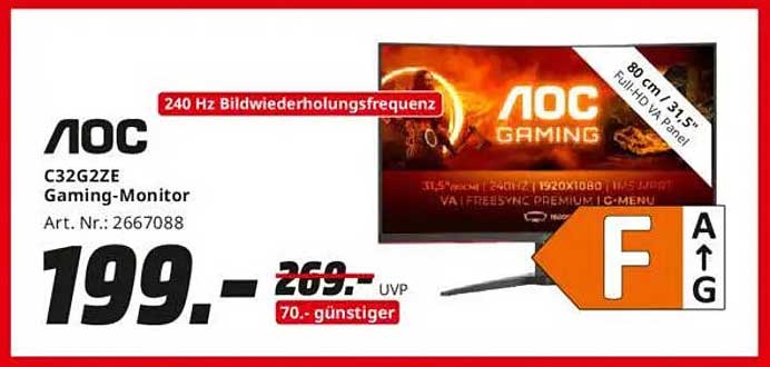 AOC C32G2ZE Gaming-Monitor