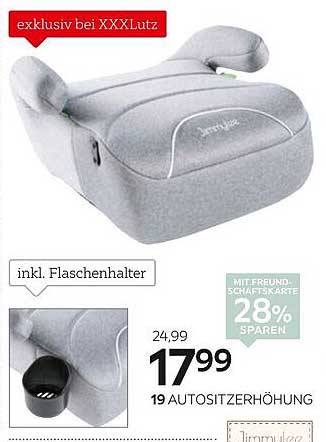 Autositzerhöhung inkl. Flaschenhalter - Jimmy Joe