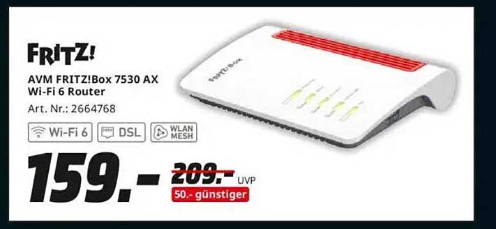 AVM FRITZ!Box 7530 AX Wi-Fi 6 Router