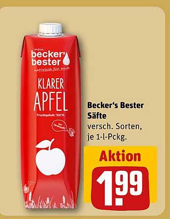Becker‘s Bester Klarer Apfel - Saft 1-l-Packung