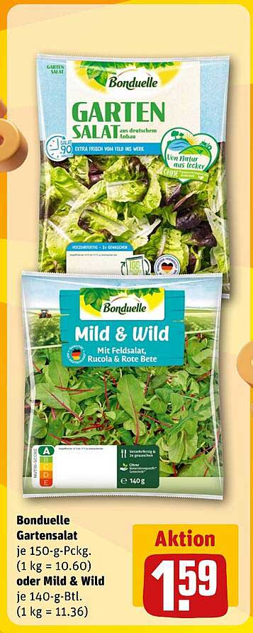 Bonduelle Gartensalat oder Mild & Wild – frisch auf den Tisch!