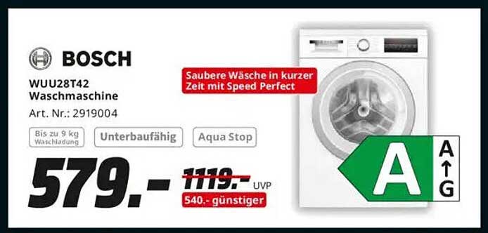 BOSCH WUU28T42 Waschmaschine