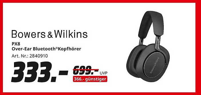 Bowers & Wilkins PX8 Over-Ear Bluetooth® Kopfhörer