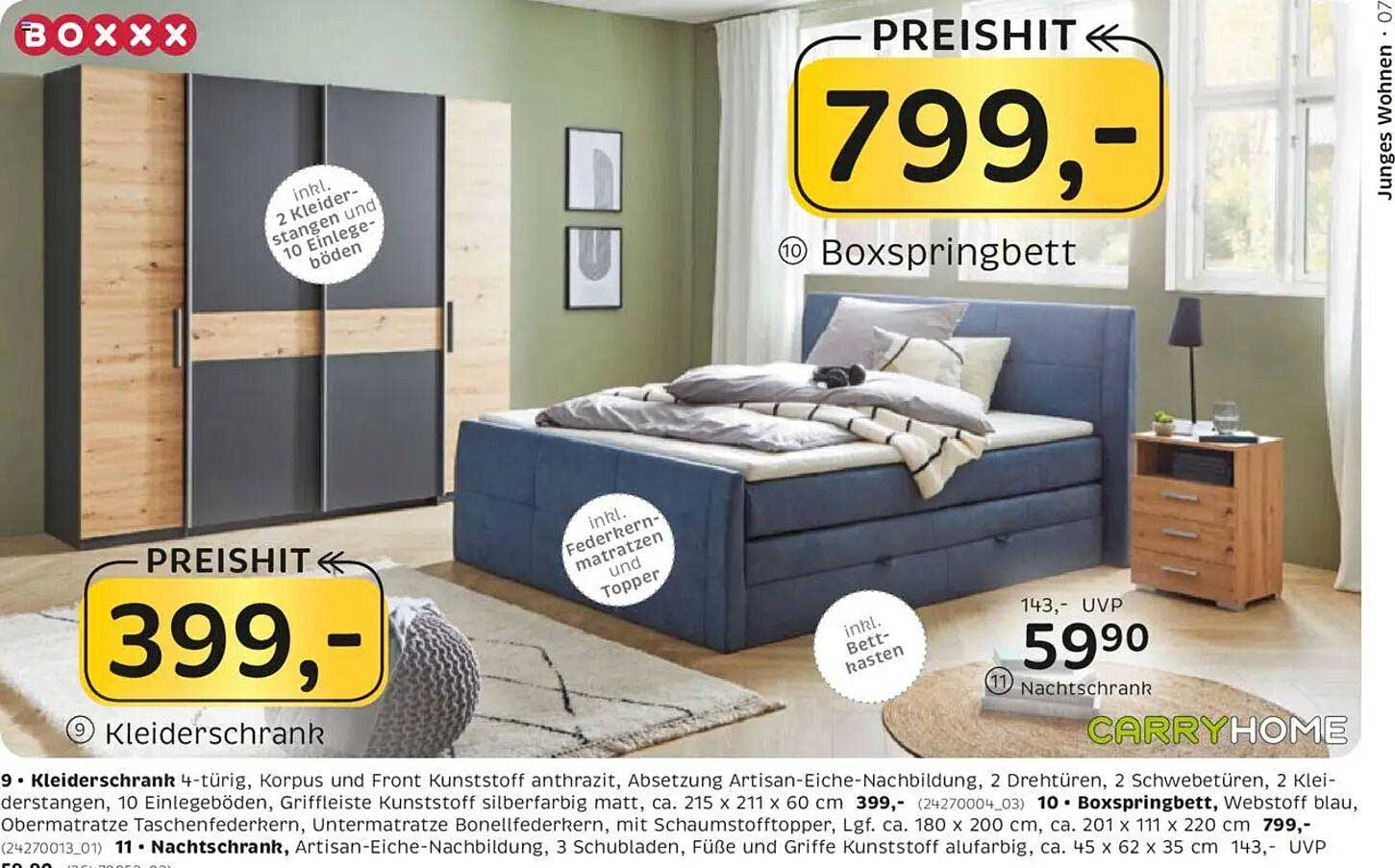 Boxspringbett und Kleiderschrank - Stilvolle Kombination für Ihr Zuhause