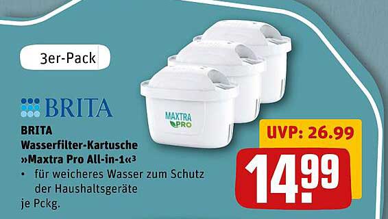 BRITA Wasserfilter-Kartusche »Maxtra Pro All-in-1« 3er-Pack