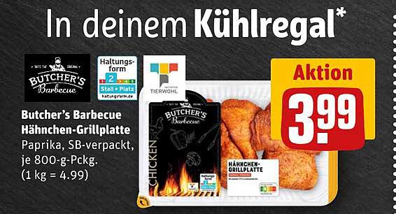 Butcher's Barbecue Hähnchen-Grillplatte