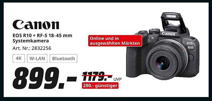 Canon EOS R10 + RF-S 18-45 mm Systemkamera