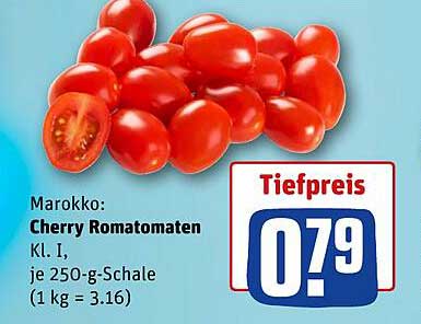 Cherry Romatomen Kl. I, je 250-g-Schale