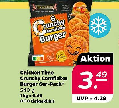 Chicken Time Crunchy Cornflakes Burger 6er-Pack