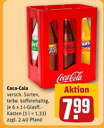 Coca-Cola 6er Kasten – verschiedene Sorten