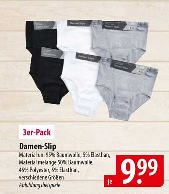Damen-Slip 3er-Pack