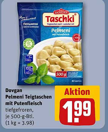 Dovgan Pelmeni Teigtaschen mit Putenfleisch 500 g
