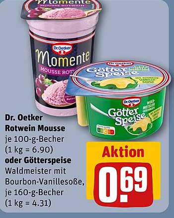 Dr. Oetker Rotwein Mousse oder Götterspeise