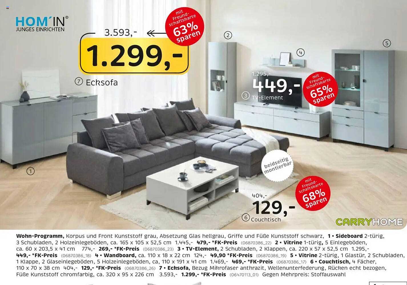 Ecksofa mit hochwertigem Bezug - Jetzt stark reduziert!