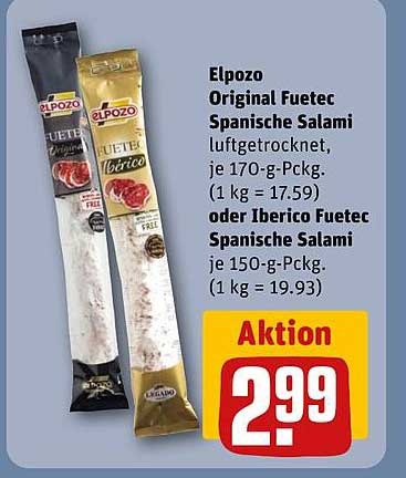 Elpozo Original Fuetec Spanische Salami