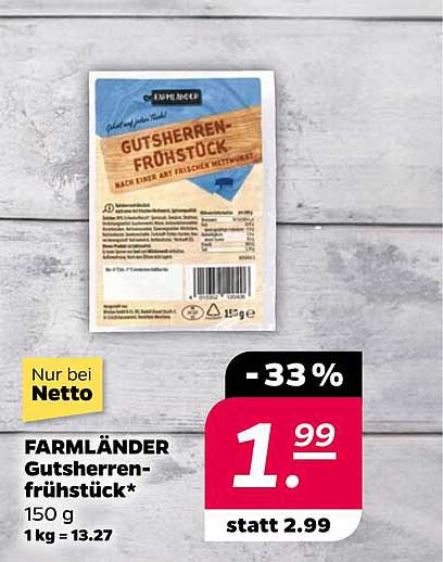 FARMLÄNDER Guts Herrenfrühstück 150 g