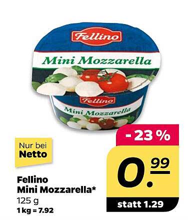 Fellino Mini Mozzarella 125 g
