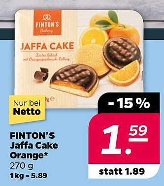 FINTON'S Jaffa Cake Orange 270g